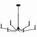 Kichler - 52696BK - Six Light Chandelier - Malene - Black