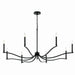 Kichler - 52697BK - Eight Light Chandelier - Malene - Black