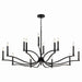 Kichler - 52698BK - 14 Light Chandelier - Malene - Black