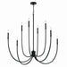 Kichler - 52699BK - Eight Light Foyer Chandelier - Malene - Black