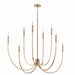 Kichler - 52699CPZ - Eight Light Foyer Chandelier - Malene - Champagne Bronze