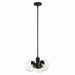 Kichler - 52700BKCLR - Three Light Chandelier - Silvarious - Black