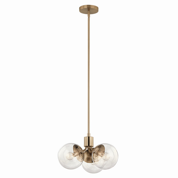 Kichler - 52700CPZCLR - Three Light Chandelier - Silvarious - Champagne Bronze