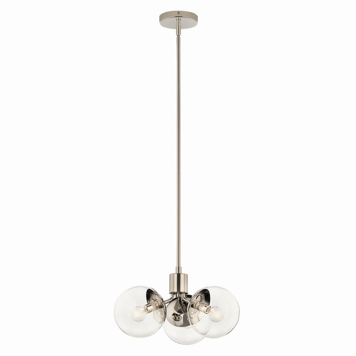 Kichler - 52700PNCLR - Three Light Chandelier - Silvarious - Polished Nickel