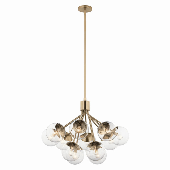 Kichler - 52701CPZCLR - 12 Light Chandelier Convertible - Silvarious - Champagne Bronze