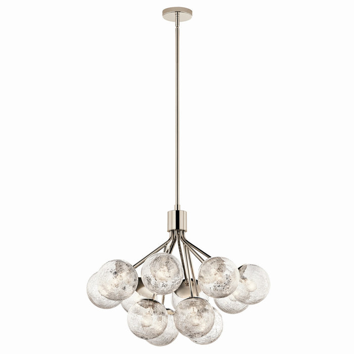 Kichler - 52701PN - 12 Light Chandelier Convertible - Silvarious - Polished Nickel