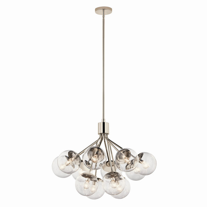 Kichler - 52701PNCLR - 12 Light Chandelier Convertible - Silvarious - Polished Nickel