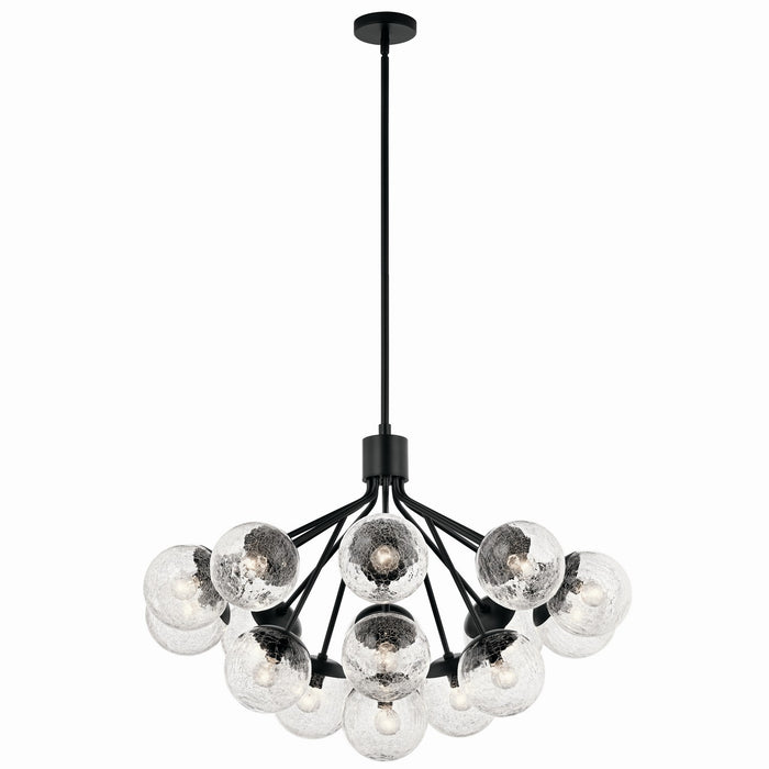 Kichler - 52702BK - 16 Light Chandelier Convertible - Silvarious - Black