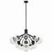 Kichler - 52702BK - 16 Light Chandelier Convertible - Silvarious - Black