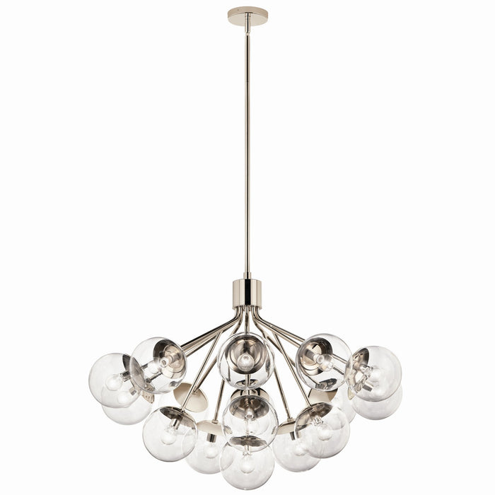 Kichler - 52702PNCLR - 16 Light Chandelier Convertible - Silvarious - Polished Nickel