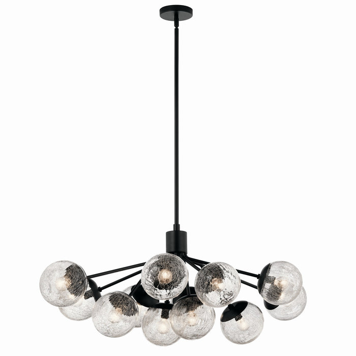 Kichler - 52703BK - 12 Light Linear Chandelier Convertible - Silvarious - Black