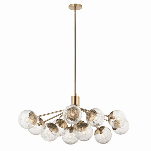 Kichler - 52703CPZ - 12 Light Linear Chandelier Convertible - Silvarious - Champagne Bronze