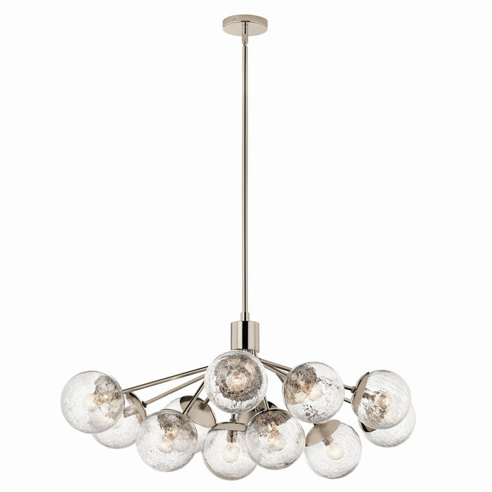 Kichler - 52703PN - 12 Light Linear Chandelier Convertible - Silvarious - Polished Nickel