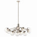 Kichler - 52703PNCLR - 12 Light Linear Chandelier Convertible - Silvarious - Polished Nickel