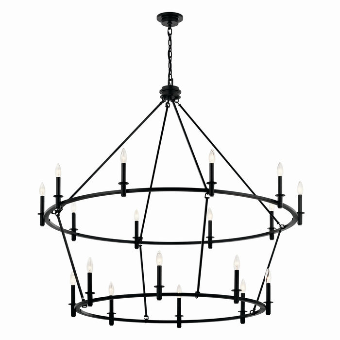 Kichler - 52708BK - 18 Light Chandelier - Carrick - Black