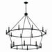 Kichler - 52708BK - 18 Light Chandelier - Carrick - Black