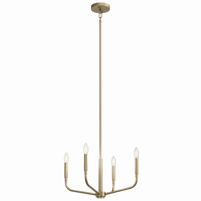 Kichler - 52716CPZ - Four Light Chandelier/Semi Flush Mount - Madden - Champagne Bronze