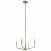 Kichler - 52716CPZ - Four Light Chandelier/Semi Flush Mount - Madden - Champagne Bronze