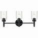 Kichler - 55185BK - Three Light Vanity - Madden - Black