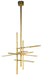 Visual Comfort Modern - SLCH56127CCHAB - LED Chandelier - Cityscape - Hand Rubbed Antique Brass