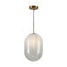 Artcraft - AC10630BR - One Light Pendant - Vita - White, Brass