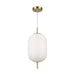 Artcraft - AC10631BR - One Light Pendant - Vita - White, Brass