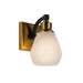 Artcraft - AC11681BB - One Light Bathroom Sconce - Nelson - Brass & Black