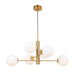 Artcraft - AC11765BR - Six Light Chandelier - Aurelia - Brass