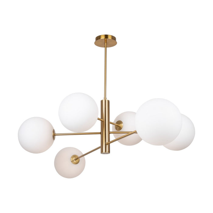 Artcraft - AC11766BR - Six Light Chandelier - Aurelia - Brass