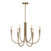 Artcraft - AC11926BR - Six Light Chandelier - Bronte - Brass