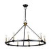 Artcraft - AC11989BB - Nine Light Chandelier - Notting Hill - Black and Brushed Brass