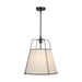 Artcraft - SC13363BK - Three Light Pendant - Pullman - Black