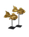 Currey and Company - 1200-0902 - Goldfish Set of 2 - Gold/Black