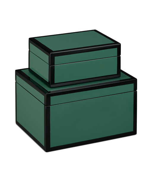 Currey and Company - 1200-0906 - Box Set of 2 - Green/Black