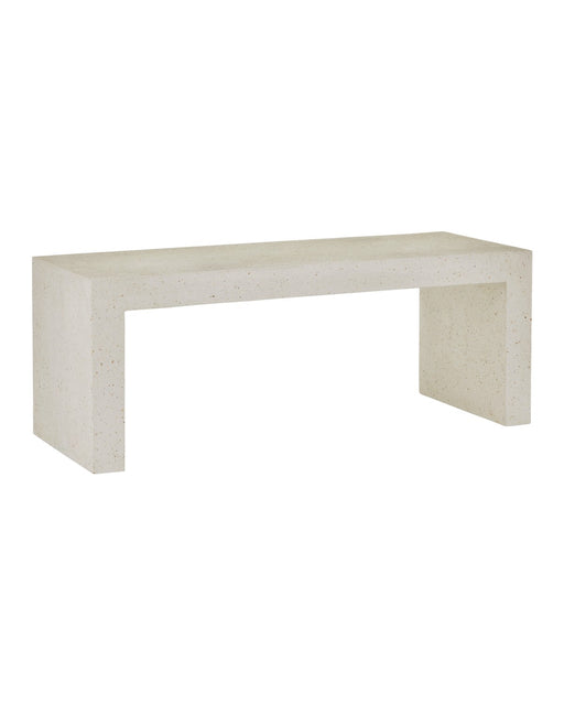 Currey and Company - 2000-0040 - Bench - Carson - Ivory Terrazzo