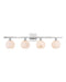 Currey and Company - 5800-0037 - Four Light Bath Bar - Polished Nickel/Natural