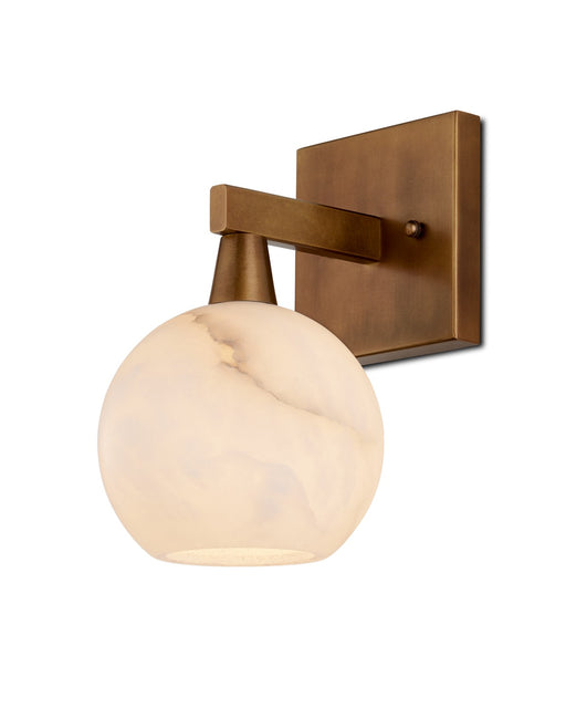 Currey and Company - 5800-0041 - One Light Wall Sconce - Antique Brass/Natural