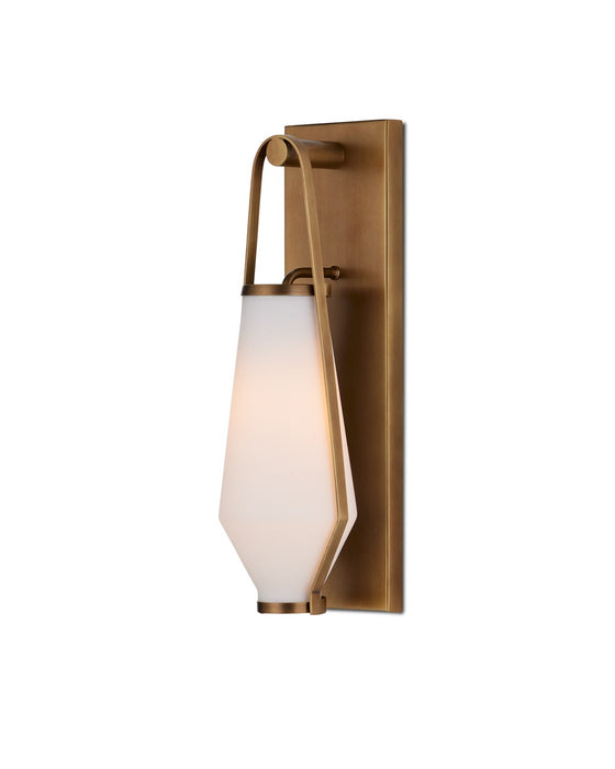 Currey and Company - 5800-0050 - One Light Wall Sconce - Antique Brass/Opaque