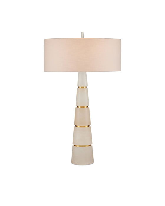 Currey and Company - 6000-0904 - Two Light Table Lamp - Eleanora - Natural/Natural Brass