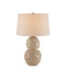 Currey and Company - 6000-0921 - One Light Table Lamp - Barnacle - Ivory/Brown