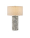 Currey and Company - 6000-0924 - One Light Table Lamp - Dark Gray/Off-White