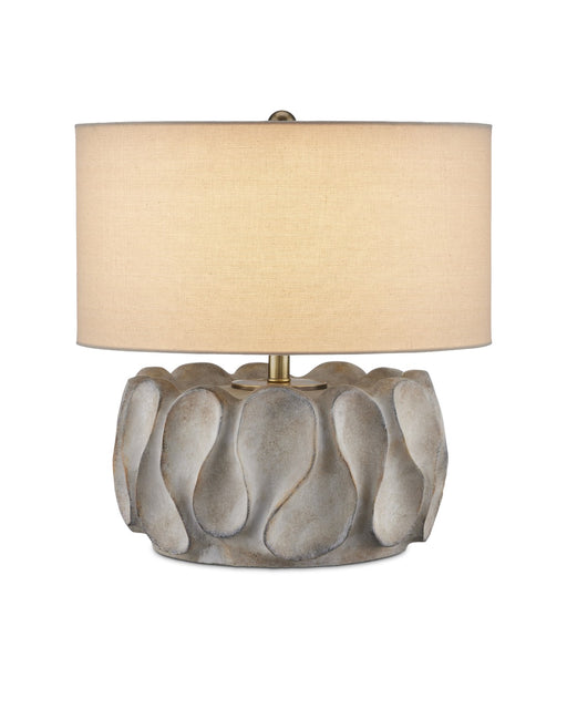 Currey and Company - 6000-0928 - One Light Table Lamp - Gray/Dark Gray/Brown/Light Antique Brass