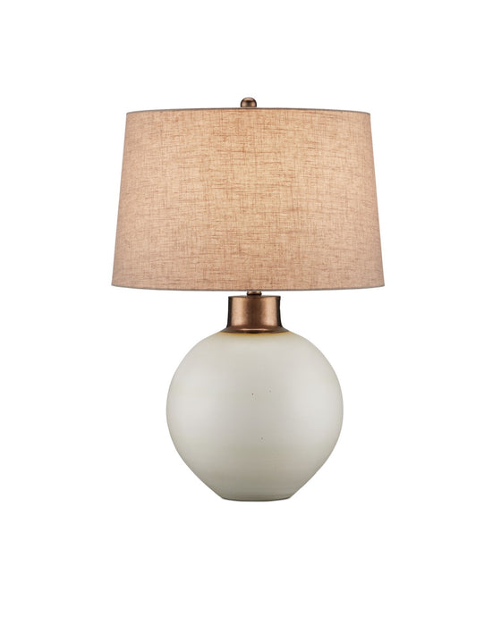 Currey and Company - 6000-0939 - One Light Table Lamp - Off-White/Metallic Gold