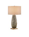 Currey and Company - 6000-0963 - One Light Table Lamp - Forest Reactive/Antique Brass