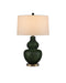 Currey and Company - 6000-0967 - One Light Table Lamp - Moss Green/Antique Brass