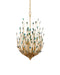 Currey and Company - 9000-1149 - Six Light Chandelier - Delphos - Contemporary Gold/Natural