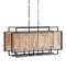 Currey and Company - 9000-1164 - Five Light Chandelier - Boswell - Natural/Black