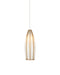 Currey and Company - 9000-1185 - One Light Pendant - Parish - White/Antique Brass