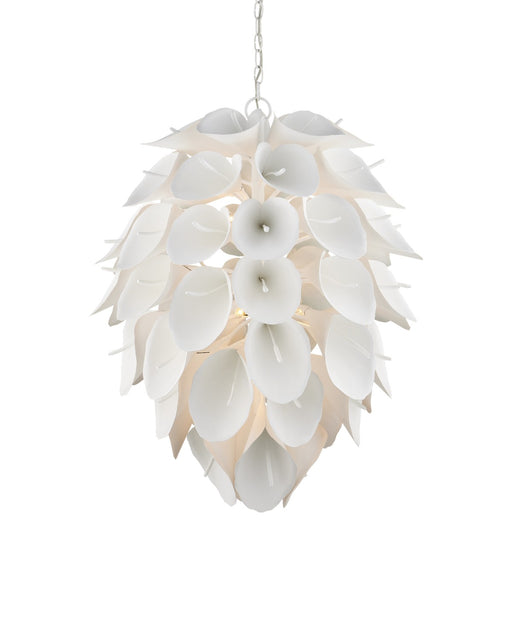 Currey and Company - 9000-1206 - Nine Light Chandelier - Gesso White