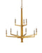 Currey and Company - 9000-1212 - Nine Light Chandelier - Washed Lucerne Gold